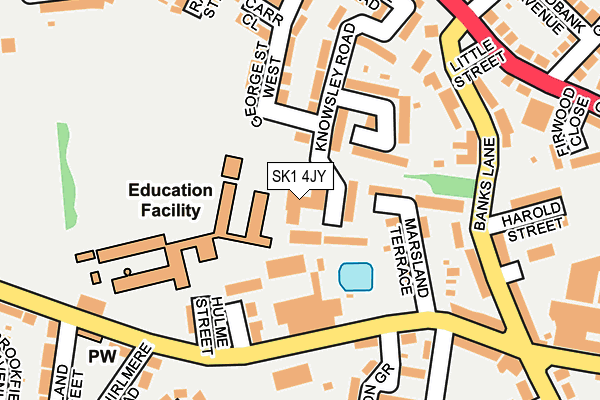 SK1 4JY map - OS OpenMap – Local (Ordnance Survey)