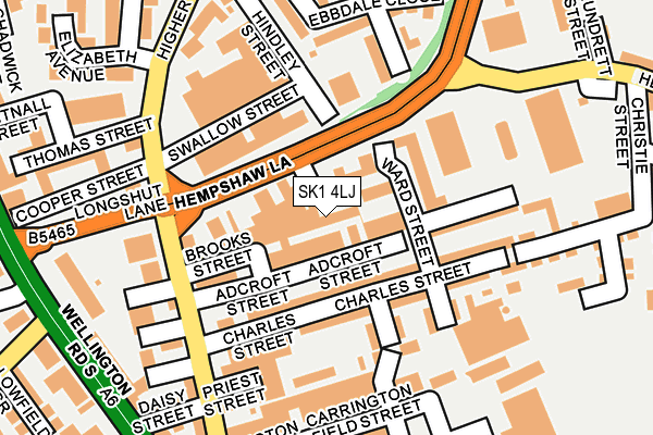 SK1 4LJ map - OS OpenMap – Local (Ordnance Survey)