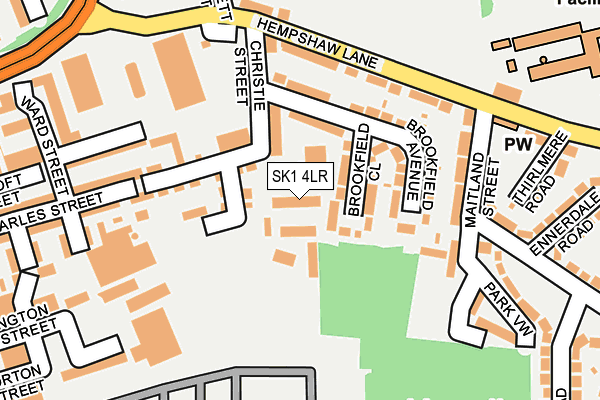 SK1 4LR map - OS OpenMap – Local (Ordnance Survey)