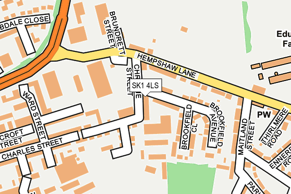 SK1 4LS map - OS OpenMap – Local (Ordnance Survey)