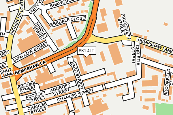SK1 4LT map - OS OpenMap – Local (Ordnance Survey)