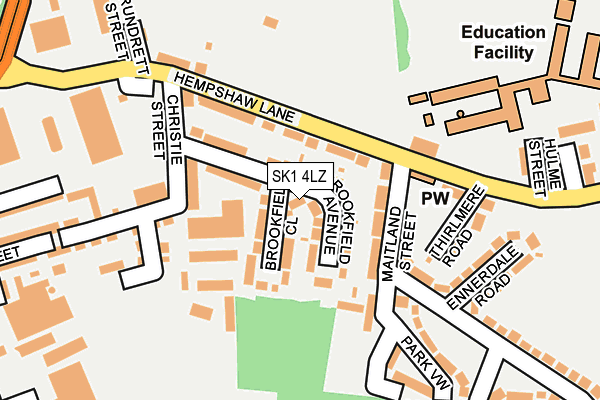 SK1 4LZ map - OS OpenMap – Local (Ordnance Survey)