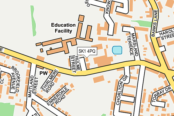 SK1 4PQ map - OS OpenMap – Local (Ordnance Survey)