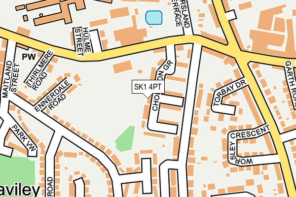 SK1 4PT map - OS OpenMap – Local (Ordnance Survey)