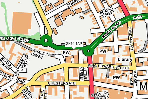 SK10 1AP map - OS OpenMap – Local (Ordnance Survey)