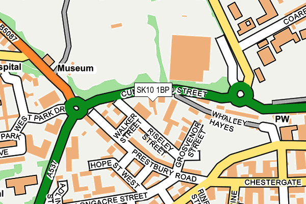 SK10 1BP map - OS OpenMap – Local (Ordnance Survey)