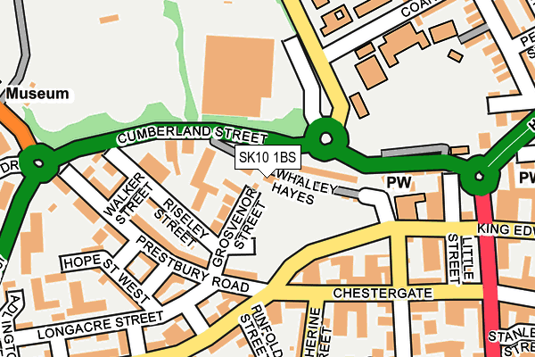 SK10 1BS map - OS OpenMap – Local (Ordnance Survey)