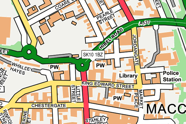 SK10 1BZ map - OS OpenMap – Local (Ordnance Survey)