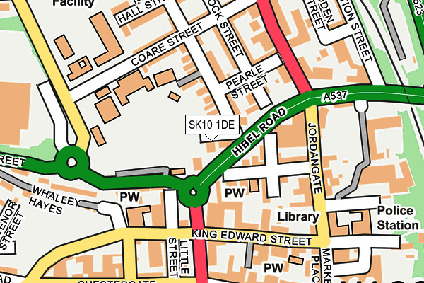 SK10 1DE map - OS OpenMap – Local (Ordnance Survey)