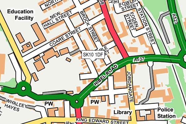 SK10 1DF map - OS OpenMap – Local (Ordnance Survey)