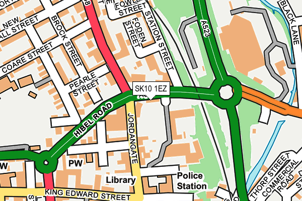 SK10 1EZ map - OS OpenMap – Local (Ordnance Survey)