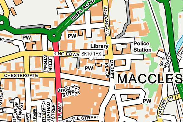 SK10 1FX map - OS OpenMap – Local (Ordnance Survey)