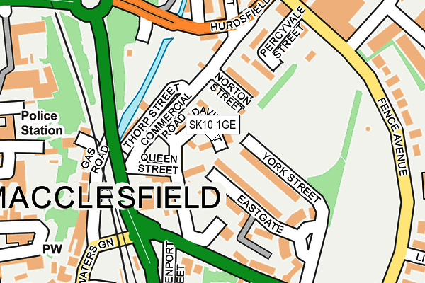 SK10 1GE map - OS OpenMap – Local (Ordnance Survey)