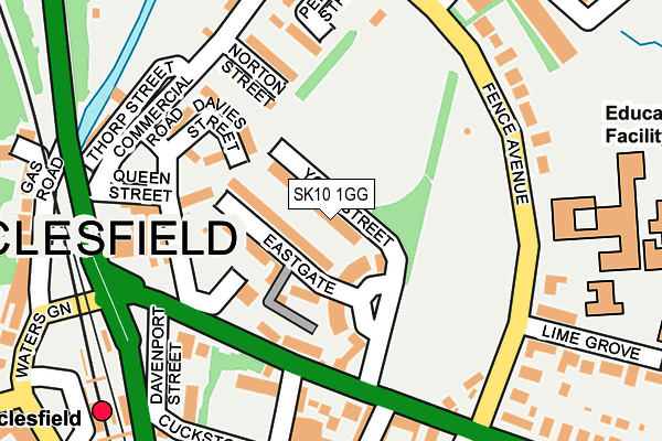 SK10 1GG map - OS OpenMap – Local (Ordnance Survey)