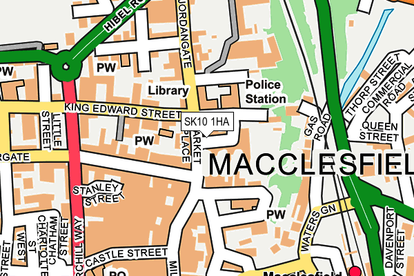 SK10 1HA map - OS OpenMap – Local (Ordnance Survey)