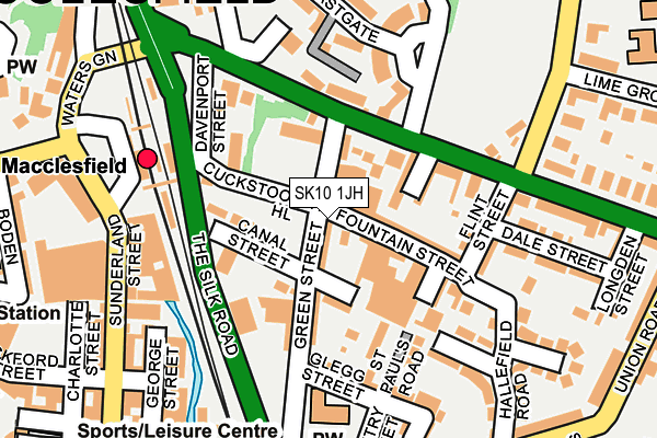 SK10 1JH map - OS OpenMap – Local (Ordnance Survey)