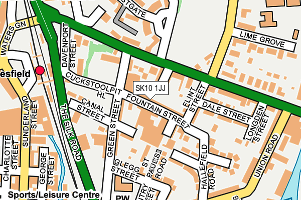 SK10 1JJ map - OS OpenMap – Local (Ordnance Survey)