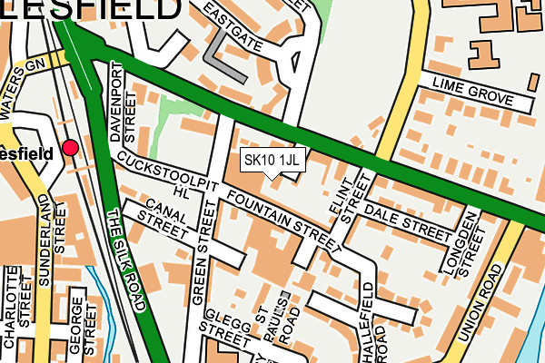 SK10 1JL map - OS OpenMap – Local (Ordnance Survey)