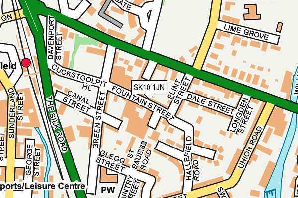 SK10 1JN map - OS OpenMap – Local (Ordnance Survey)