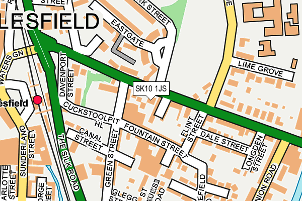 SK10 1JS map - OS OpenMap – Local (Ordnance Survey)