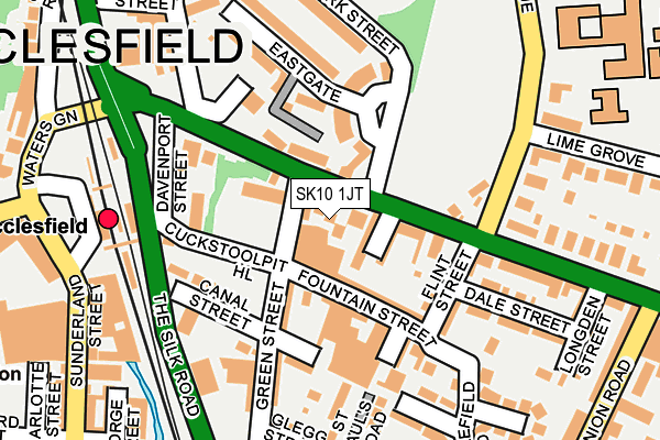 SK10 1JT map - OS OpenMap – Local (Ordnance Survey)