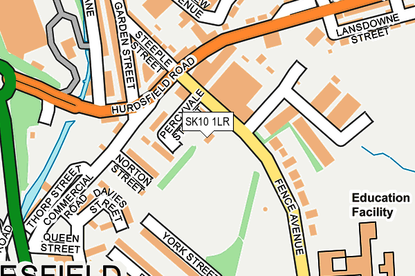 SK10 1LR map - OS OpenMap – Local (Ordnance Survey)