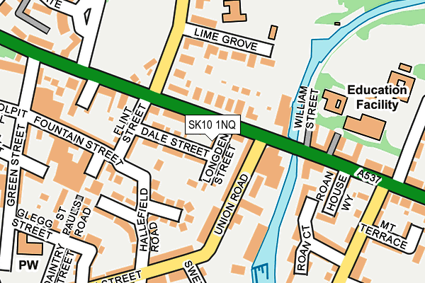 SK10 1NQ map - OS OpenMap – Local (Ordnance Survey)