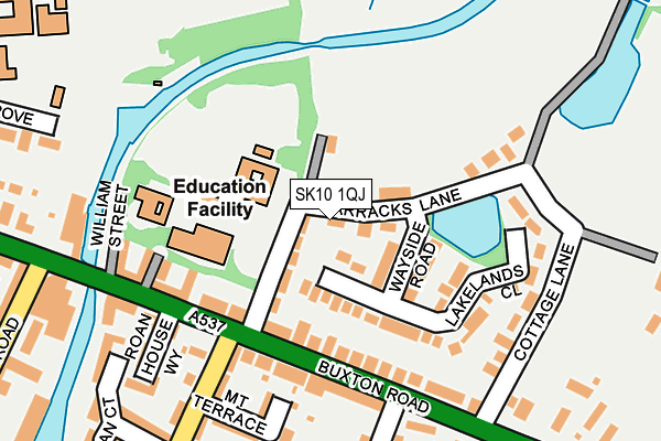 SK10 1QJ map - OS OpenMap – Local (Ordnance Survey)