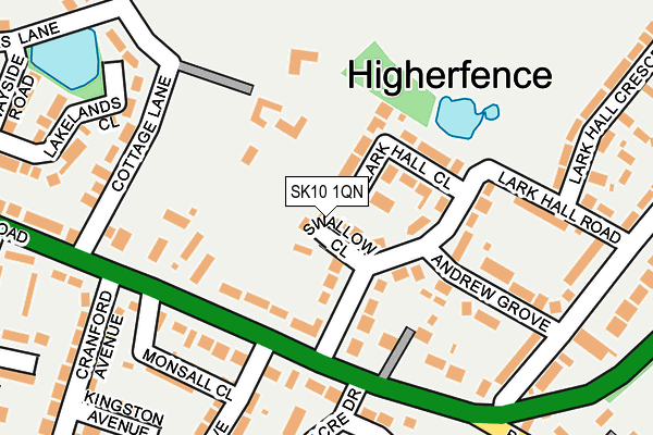 SK10 1QN map - OS OpenMap – Local (Ordnance Survey)
