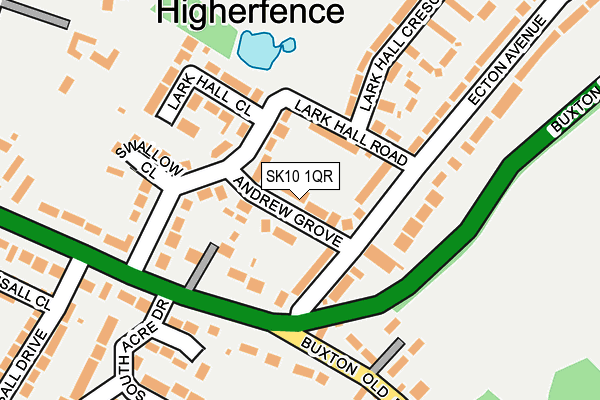 SK10 1QR map - OS OpenMap – Local (Ordnance Survey)