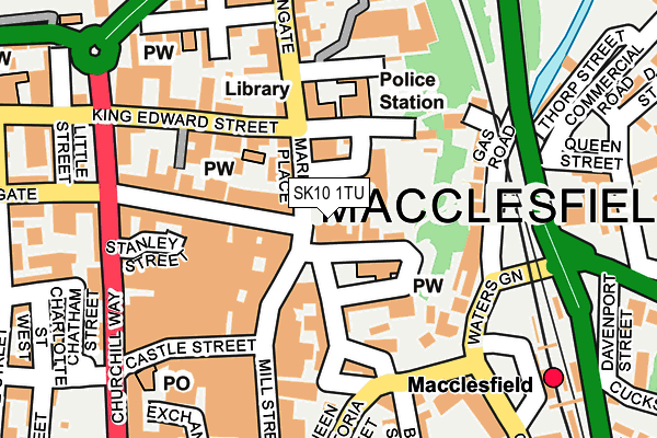 SK10 1TU map - OS OpenMap – Local (Ordnance Survey)