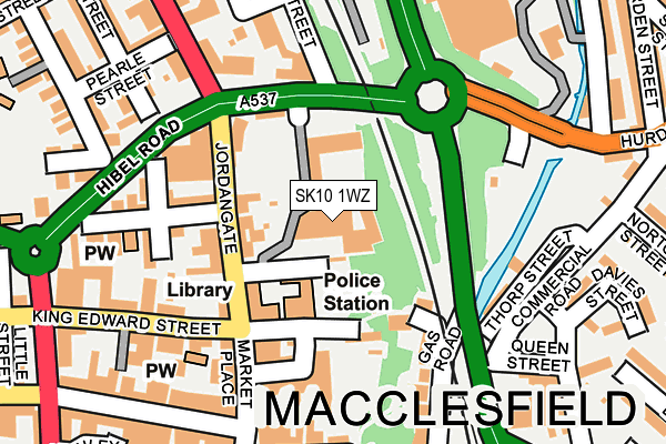 SK10 1WZ map - OS OpenMap – Local (Ordnance Survey)