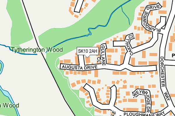 SK10 2AH map - OS OpenMap – Local (Ordnance Survey)