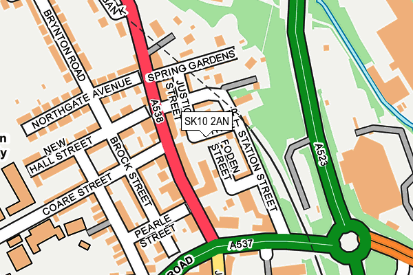 SK10 2AN map - OS OpenMap – Local (Ordnance Survey)