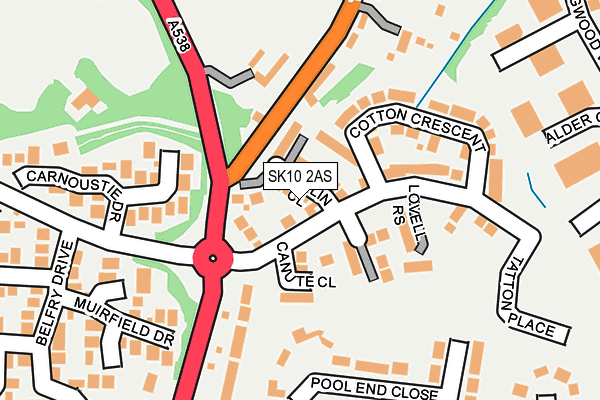 SK10 2AS map - OS OpenMap – Local (Ordnance Survey)