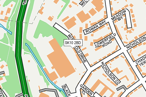 SK10 2BD map - OS OpenMap – Local (Ordnance Survey)