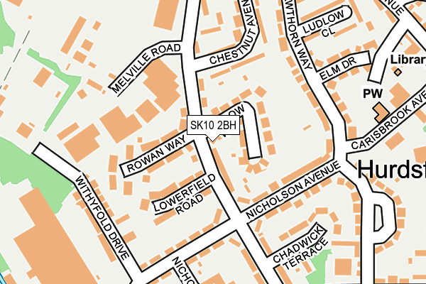 SK10 2BH map - OS OpenMap – Local (Ordnance Survey)