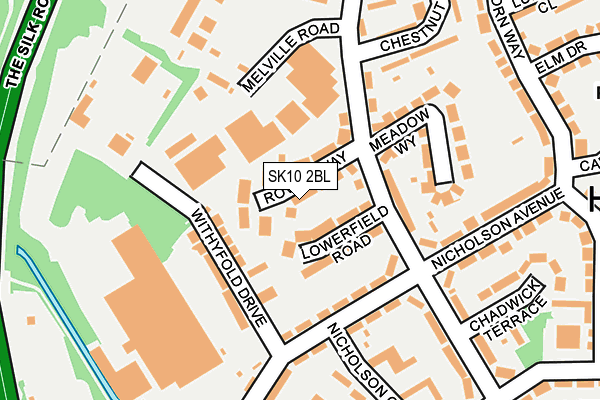 SK10 2BL map - OS OpenMap – Local (Ordnance Survey)