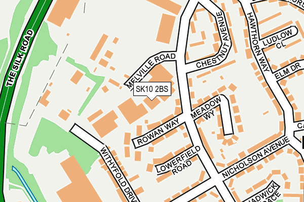 SK10 2BS map - OS OpenMap – Local (Ordnance Survey)