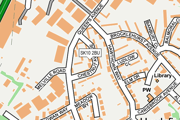 SK10 2BU map - OS OpenMap – Local (Ordnance Survey)