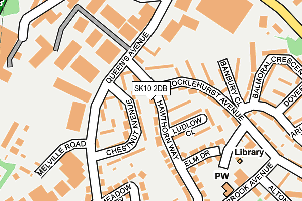 SK10 2DB map - OS OpenMap – Local (Ordnance Survey)