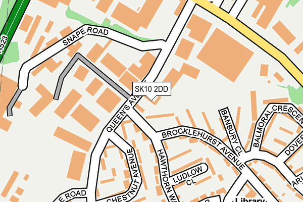 SK10 2DD map - OS OpenMap – Local (Ordnance Survey)