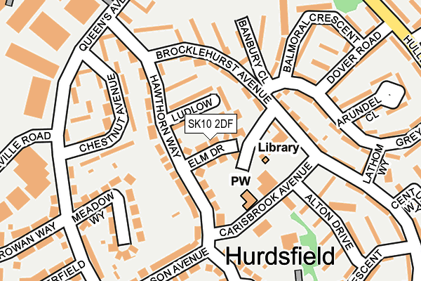 SK10 2DF map - OS OpenMap – Local (Ordnance Survey)