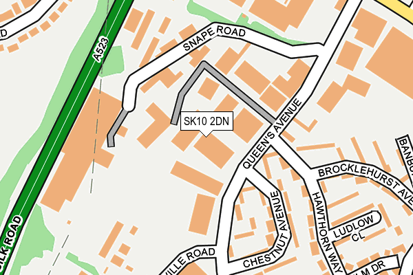 SK10 2DN map - OS OpenMap – Local (Ordnance Survey)