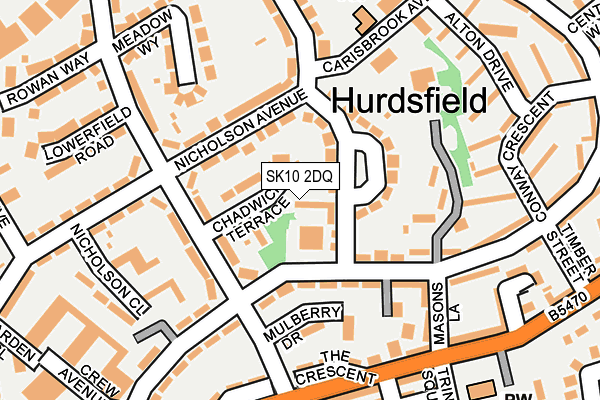 SK10 2DQ map - OS OpenMap – Local (Ordnance Survey)