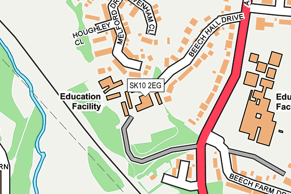 SK10 2EG map - OS OpenMap – Local (Ordnance Survey)
