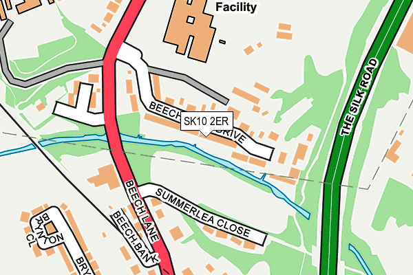 SK10 2ER map - OS OpenMap – Local (Ordnance Survey)