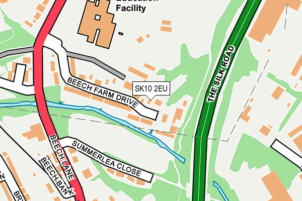 SK10 2EU map - OS OpenMap – Local (Ordnance Survey)