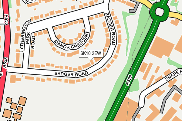 SK10 2EW map - OS OpenMap – Local (Ordnance Survey)