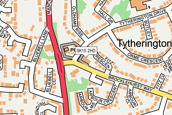 SK10 2HD map - OS OpenMap – Local (Ordnance Survey)